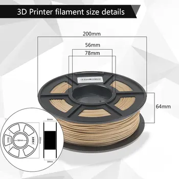 SUNLU MEDIENOS 1.75 mm 1KG 3D Spausdintuvas Medienos pla polylactic acid gijų su CE sertifikatas пластик для 3d принтера