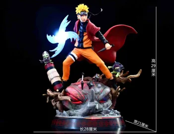 Naruto Rasengan Statula PVC Veiksmų Skaičius, Naruto Shippuden Anime Naruto Uzumaki Sennin Moodo Kolekcines Žaislas Statulėlės 280mm