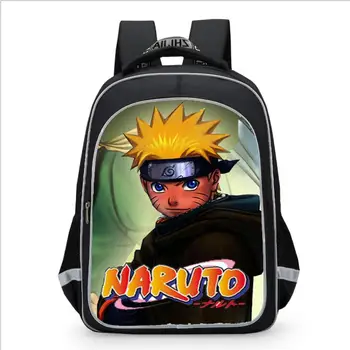 Anime Naruto, Sasuke Uchiha Gaara Kurama Gėlių Dot Berniukas Mergaitė Mokyklos maišą Moterų Bagpack Paauglių Schoolbags Drobės Femme Kuprinė