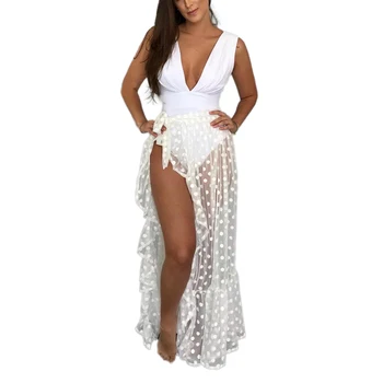 Hirigin 2020 Metų Vasaros Suknelė Moterims Bikini Padengti Iki Maudymosi Kostiumėliai, Vien Akies Sijonas Paplūdimio Maxi Wrap Suknelė, Ilgas Sijonas