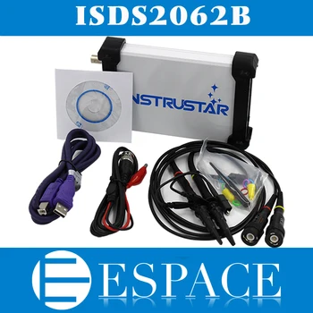 ISDS2062b Virtual PC USB Oscilloscope DDS Signalas 2CH 20 MHZ Dažnių 60msa / s 12bit ADC FFT Analizatorius