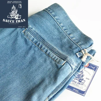 SauceZhan Vasaros vyriški Džinsai Denim Džinsai Vyrams, Džinsai, Kelnės Slim Fit Jeans Blue Jeans Mens Džinsų Prekės ženklo Vyrai Džinsai Prekės