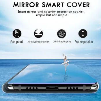 Smart Veidrodis Apversti Magnetinių Atveju Huawei Honor 30i LRA-LX1 6.3 Honer Xonor 30i 30 i Honor30i Stovėti Knyga, Telefono Galinį Dangtelį Coque