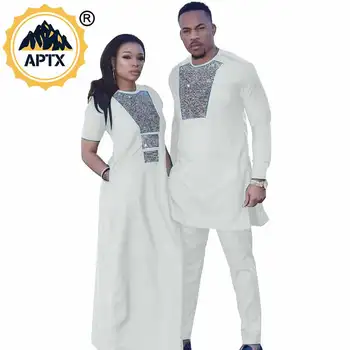 Derinti Drabužius už Poros Afrikos Suknelės Moterys + Vyrai Kostiumai heidi bazin Riche Aukštos Kokybės Afrikos Drabužių S20C002