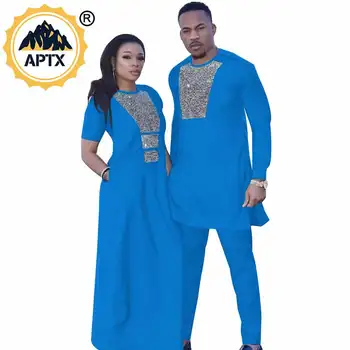 Derinti Drabužius už Poros Afrikos Suknelės Moterys + Vyrai Kostiumai heidi bazin Riche Aukštos Kokybės Afrikos Drabužių S20C002