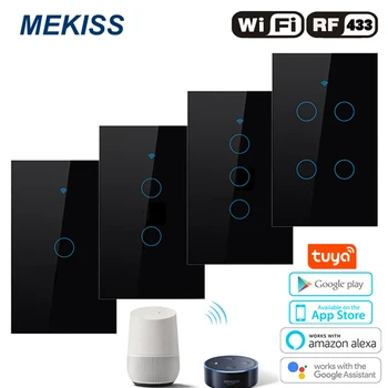 MEKISS MUMS Smart touch jungiklis šviesų jungiklis WI-fi 