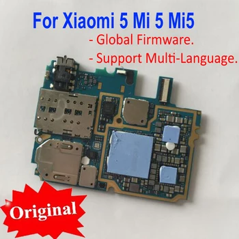 Originalus Išbandyti Ir Atrakinti Mainboard Xiaomi 5 Mi 5 Mi5 M5 plokštė valdybos kortelės mokestis mikroschemas dalys