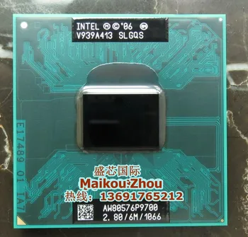 Intel Core 2 Duo P9700 p9700 SLGQS 2.8 Ghz 6M 1066MHz Socket Mobile CPU Procesorius sandėlyje gali dirbti