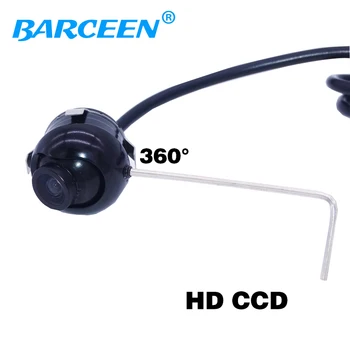 Universalus Naktinio Matymo HD CCD 360 laipsnių Automobilio Galinio vaizdo/priekyje/šone Kameros visas Kampas vaizdo Kamera automobilio Parkavimo Kamera Visų automobilių