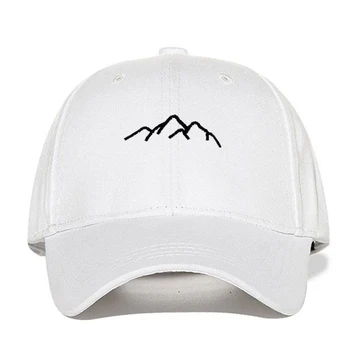 Kalnų Siuvinėjimo Beisbolo kepuraitę Reguliuojamas Snapback Moterų ir Vyrų Beisbolo Kepurės Mados Lauko Vasaros Atsitiktinis Sporto Kepurės