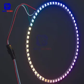 Diymore WS2812 5050 SMD RGB LED Žiedo Full 60 Bitų RGB LED Juostelės Modulis Mikrovaldiklis su Integruota Tvarkyklės Arduino