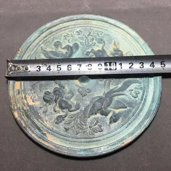 Bauda antikvariniai bronzos veidrodis su povas modelis Han Dinastija