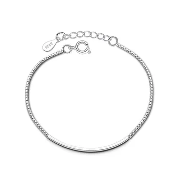 925 sterlingas sidabro mados paprastos konstrukcijos ponios'bracelets papuošalai gimtadienio dovana moterims wholeslae lašas laivybos