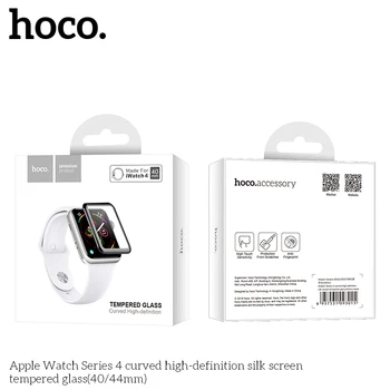 HOCO 9H 3D Išlenkti Visišką Grūdintas Stiklas Ekrano Plėvelė Apple Žiūrėti iWatch Serija 5 Serija 4 40mm 44mm Screen Protector