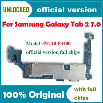 Originalus Samsung Galaxy Tab 2 7.0 P3110 P3100 Plokštė 3G&WIFI Atrakinta Mainboard Grandinių Kabelių su pilna žetonų