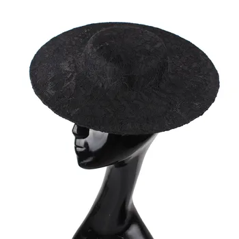 Bordo Rausva Reguliariai Suapvalintas Skrybėlės 30CM Viktorijos Šalis galvos Apdangalai Kokteilis Fascinator Plaukų Aksesuarų, 