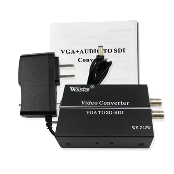 Wiistar VGA su SDI Konverteris VGA, BNC Audio Video Adapteris SD HD 3G-SDI VAIZDO VNT
