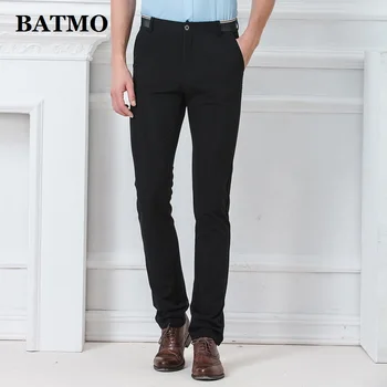 BATMO 2019 naują atvykimo aukštos kokybės atsitiktinis kelnės vyrams,vyriški smart casual kelnės tamprios kelnės,plius dydžio K1555