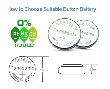 10VNT/2PACKS Panasonic Sidabro Oksido Mygtuką Elementų Baterijų 6.8 mm*1.6 mm D321 321 GP321 Monetos Baterija Kvarco Žiūrėti Made in Japan