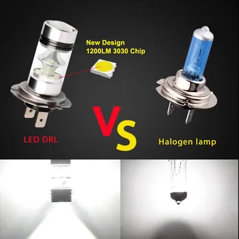 H7 LED Lempos, Lemputės, Super Šviesus Automobilio Rūko Žibintai 12V 24V 6000K Balta Automobilio Vairuotojo Važiavimo Šviesos Auto Led H7 Lemputės