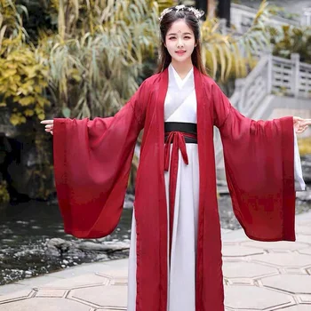 Nicemix Hanfu Moterų Tradicinės Kinų Šokio Kostiumai Han Tang Dinastijos Suknelė Raudona Moderni Hanfu Šou Šokio Kostiumai Etape Dėvėti