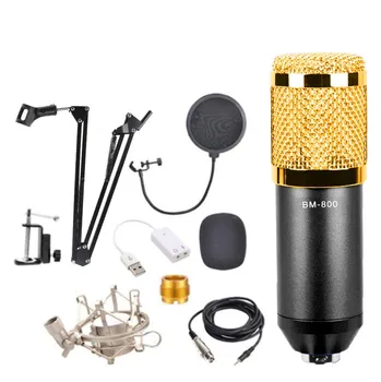BM 800 Mikrofonas Profesinės BM800 Microfone Kondensatoriaus Mikrofonas, PC 