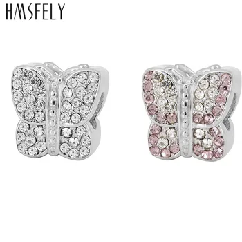 HMSFELY Žavesio Europos Crystal Butterfly Karoliukų, Skirta 