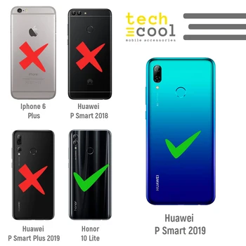 FunnyTech®Silikono Atveju Huawei P Smart 2019 l Atsargiai radioaktyviųjų kaukolė vers.1