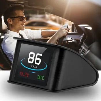 Smart OBD Skaitmeninis Matuoklis HUD P10 Multi-funkcija, Head Up Display Už Automobilio Spidometras Temperatūra RPM Kilometražo Matuoklis Diagnostikos Įrankis