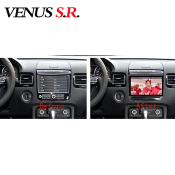 VenusSR Android 9.1 Automobilio DVD Grotuvas GPS Navigacija, Multimedia Volkswagen Touareg 2011-2017 radijo car stereo 