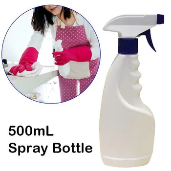 500ml tuščių plastikinių purškimo butelis su mygtukas vandens purkštuvas virtuvės valymas ir dezinfekavimas