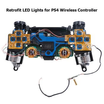 Kelių Spalvų Luminated D-Pad Thumsticks Veido Mygtukai DTF LED Komplektas PS4 Valdytojas 6 Spalvų Paspauskite Valdymo Mygtukai