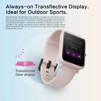 Amazfit Pvp S Lite Smartwatch Pasaulio Versija Sandėlyje 30 Dienų Baterija 5 ATM atsparus Vandeniui Muzikos Valdymo 