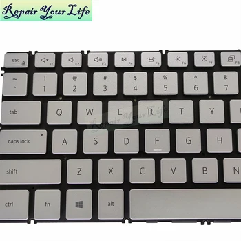 02RVRV foninio Apšvietimo klaviatūra Dell Inspiron 13 7391 2 in 1 JAV lietuvių sidabro juoda pakeisti klaviatūras 2RVRV naują atvykimo