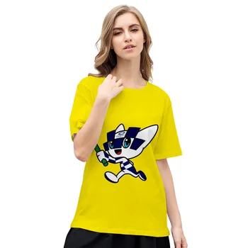 2020 m. Tokijo Olimpinių žaidynių 3D Spausdinimo T-shirt Vasaros Mados Atsitiktinis Apvalios Kaklo trumpomis Rankovėmis Populiarus Japonų elementas Streetwear