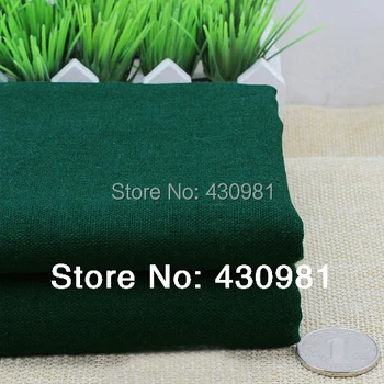 100*140cm natūralaus lino ir medvilnės audinio maišelį suknelė medžiaga tamsiai žalia