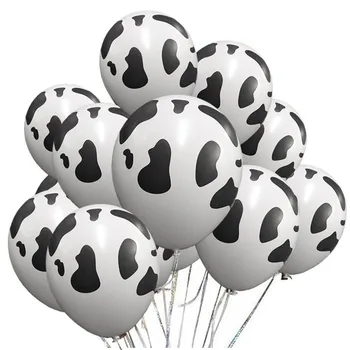 50 vnt./daug animacinių filmų gyvūnų globos karvė spausdinti lateksiniai balionai, skirti ūkio temą gimtadienio dekoracijas, baby shower prekes