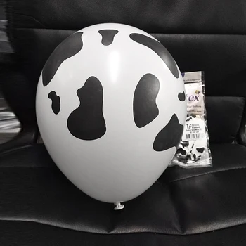 50 vnt./daug animacinių filmų gyvūnų globos karvė spausdinti lateksiniai balionai, skirti ūkio temą gimtadienio dekoracijas, baby shower prekes