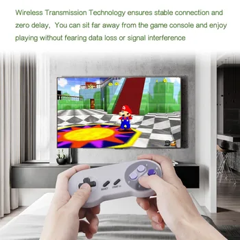 Wireless Gamepad USB žaidimų valdiklis joypad kreiptuką SNES 2.4 G 
