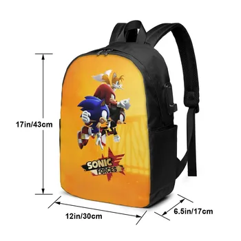 Usb Įkrovimo Kuprinė Sonic The Hedgehog Custom Modelis Alpinizmo Kelionės Krepšys