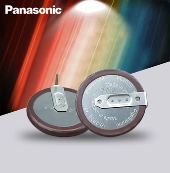 2vnt Panasonic Originalus VL2020 3V 20mAh monetos tipo įkraunamas 90 laipsnių filė ličio mygtuką cell baterijos