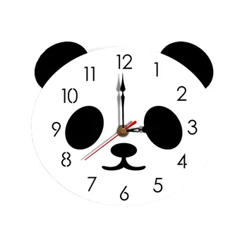 Amecor Kūrybos Animacinių Filmų Panda Modelio Sieninis Laikrodis Tyliai Akrilo Vaikas, Vaiko Kambarių Dekoro Mielas Europos Minimalistinio Medinis Laikrodis #45