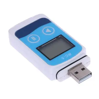Mini USB Temperatūros Duomenų kaupiklis Temp Diktofonas Vidinis Jutiklis Skaitmeninis Temperatūros Diktofonas