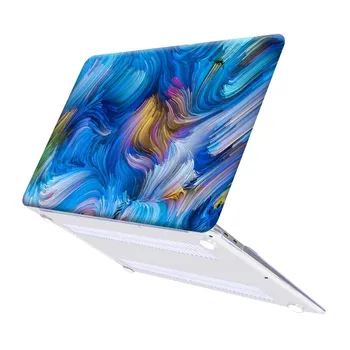 Akvarelė Sunkiai Shell Laptop Case for Macbook Air 13 A2337 A2179 2020 M /Pro 13 A2338 M1 Chip/Pro 15 A1707 A1990/ Pro 16 A2141