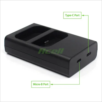 RV4 Baterija USB Dual-Slot Įkroviklio Žiedas Vaizdo Doorbell 3 Plus / Vaizdo Doorbell 3 / Vaizdo Doorbell 2 / Akiratyje Cam Saulės