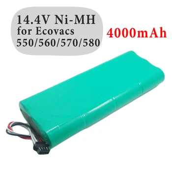 Pakeisti 14.4 V 4000mAh NIMH Dulkių siurblys Baterija Ecovacs Deebot D58/D56/D54 Deepoo 540/550/560/570/580