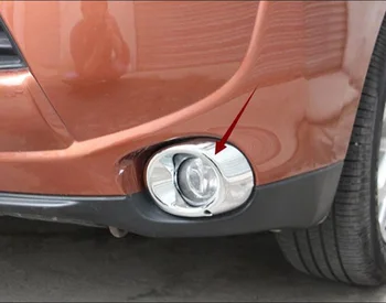 ABS Chrome Priekiniai Galvos Rūko Šviesos Lempos Dangtelio Apdaila Rėmo Liejimo Garnyras Apdaila Tinka Mitsubishi Outlander 2013