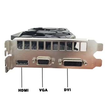 Profesinės GTX1050TI 4GB DDR5 vaizdo plokštė Žalia 128Bit HDMI DVI VGA GPU Žaidimo Vaizdo plokštė NVIDIA PC Žaidimų