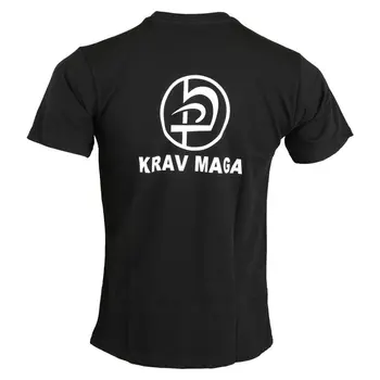 Krav Maga t-shirt nera allenamento arti marziali Abbigliamento Atsitiktinis Palestra