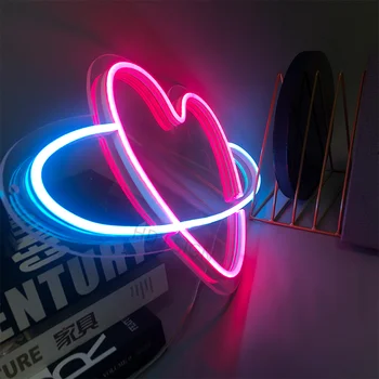 Custom Neoninis Ženklas, Logotipas Širdies kamuolys Vandeniui Led Vaizdo Juostoje, Sienos šviesti, Pasirašyti Neon Dekoro Neonlamp už Kambarį